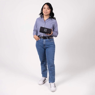 Foto 8 | Cartera Negra Para Mujer 1818 Zilp