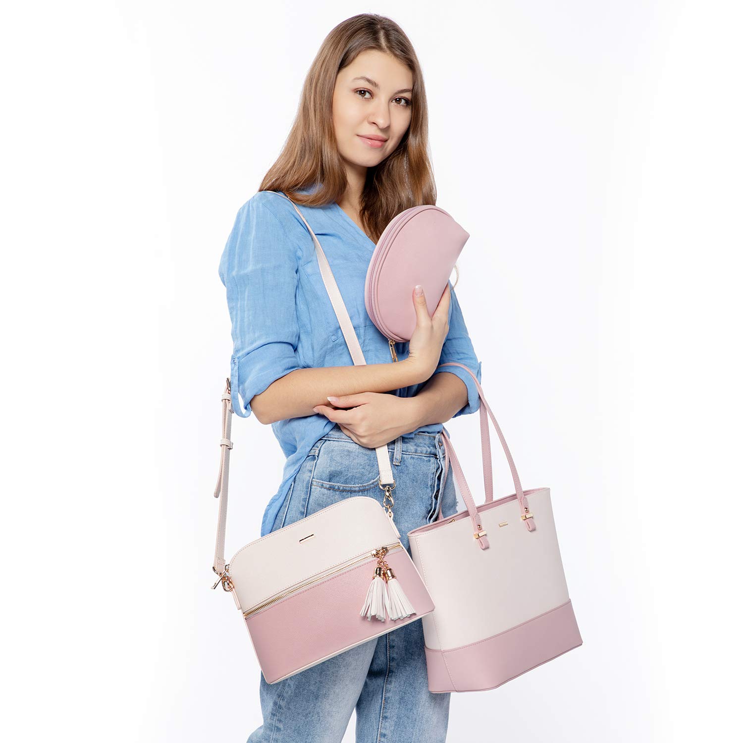 Foto 3 pulgar | Bolsos De Hombro Lovevook Fashion Tote, Bolso De Hombro, Juego De 3 Piezas - Venta Internacional.