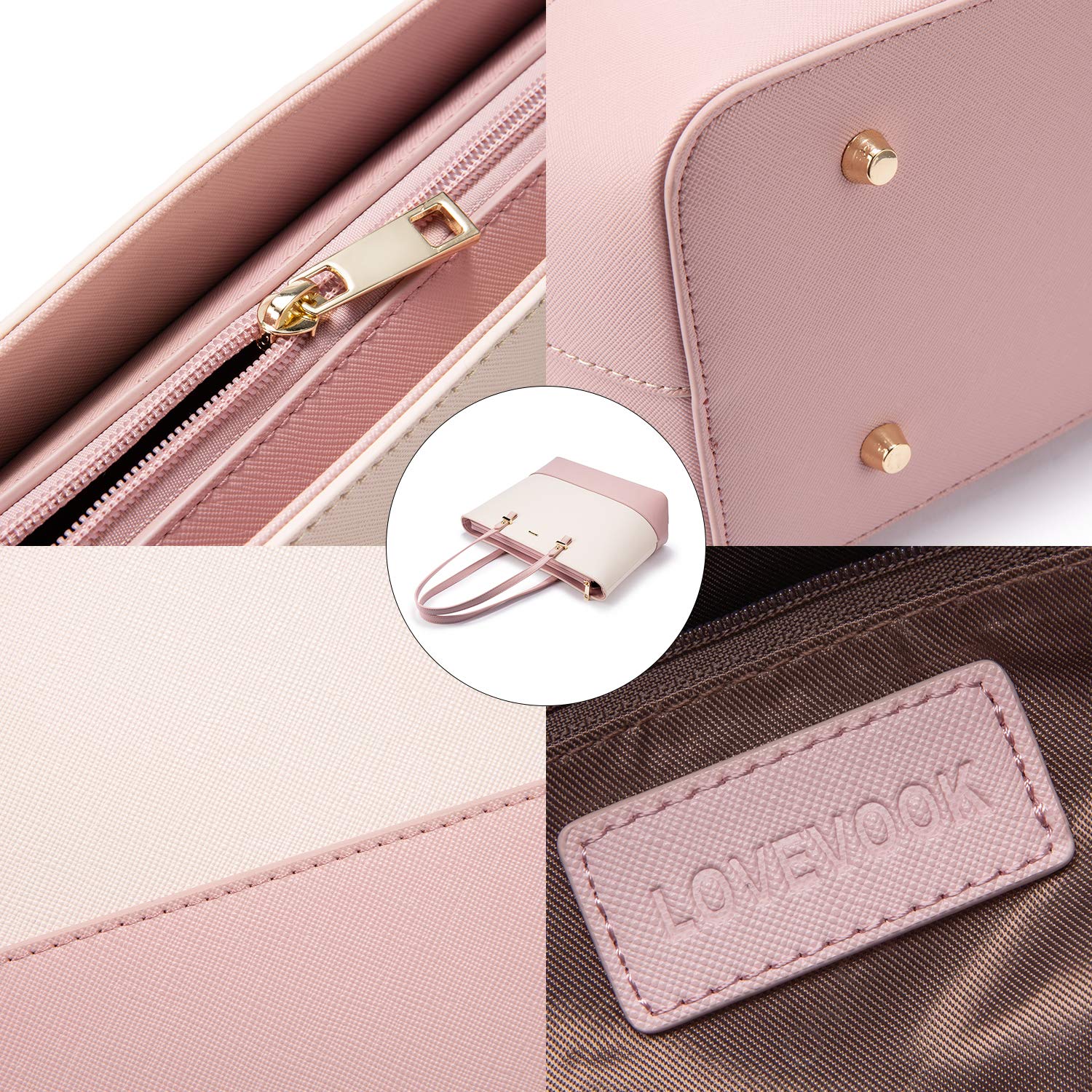 Foto 7 pulgar | Bolsos De Hombro Lovevook Fashion Tote, Bolso De Hombro, Juego De 3 Piezas - Venta Internacional.