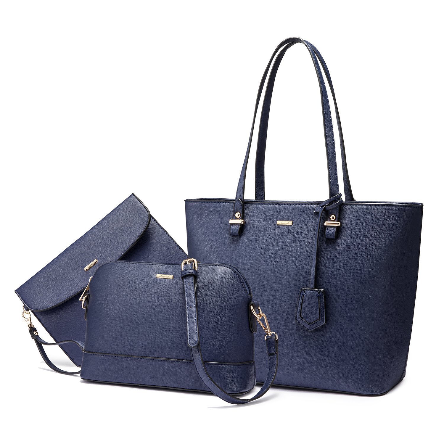 Foto 2 pulgar | Set De 3 Bolsos Lovevook De Piel Sintética Para Mujer - Venta Internacional.