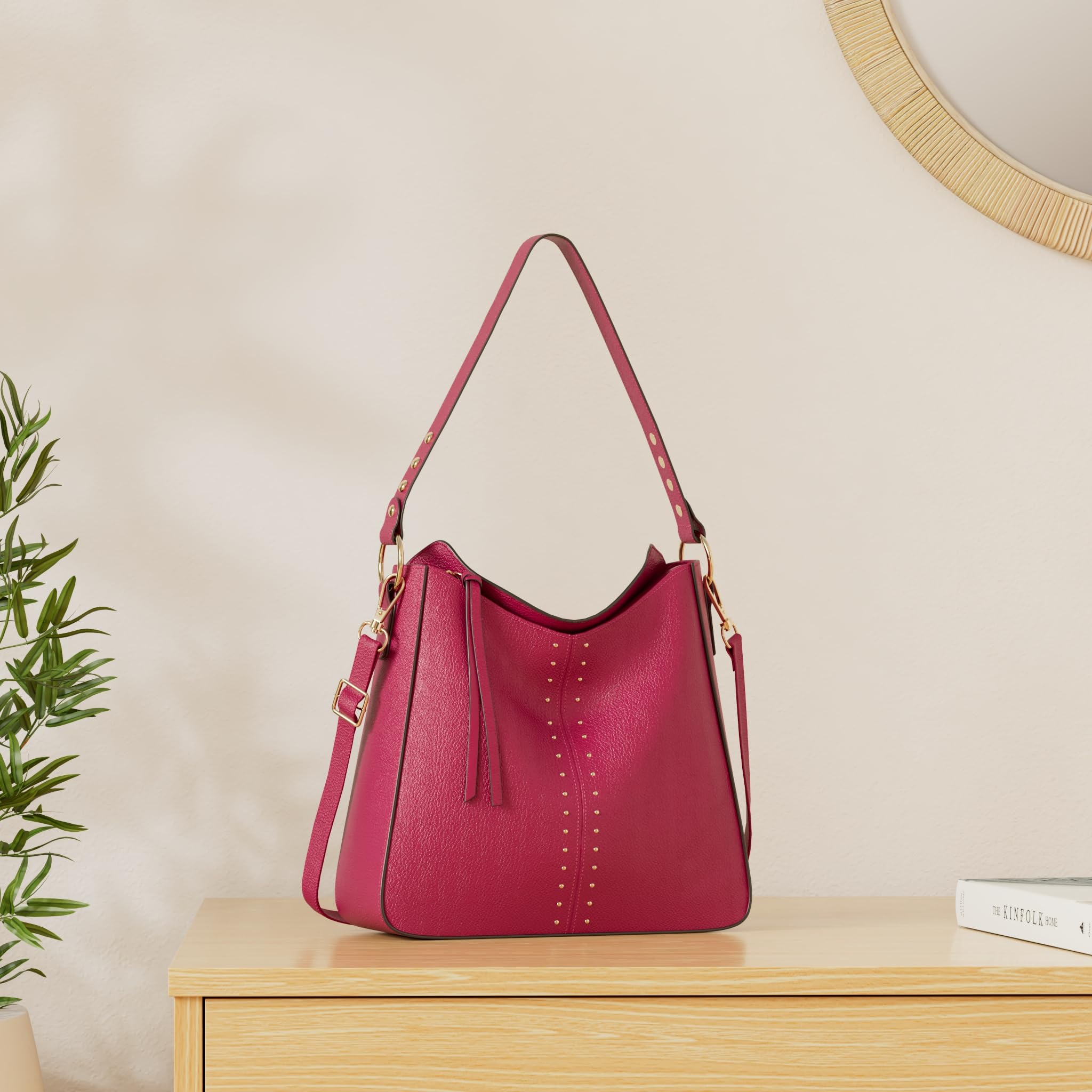 Foto 3 pulgar | Bolso Hobo Montana West Mwc-128-hpk De Piel Vegana Para Mujer - Venta Internacional.