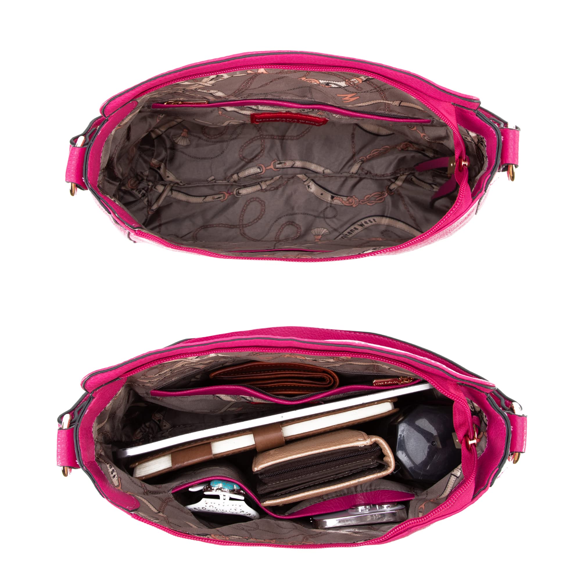 Foto 8 pulgar | Bolso Hobo Montana West Mwc-128-hpk De Piel Vegana Para Mujer - Venta Internacional.