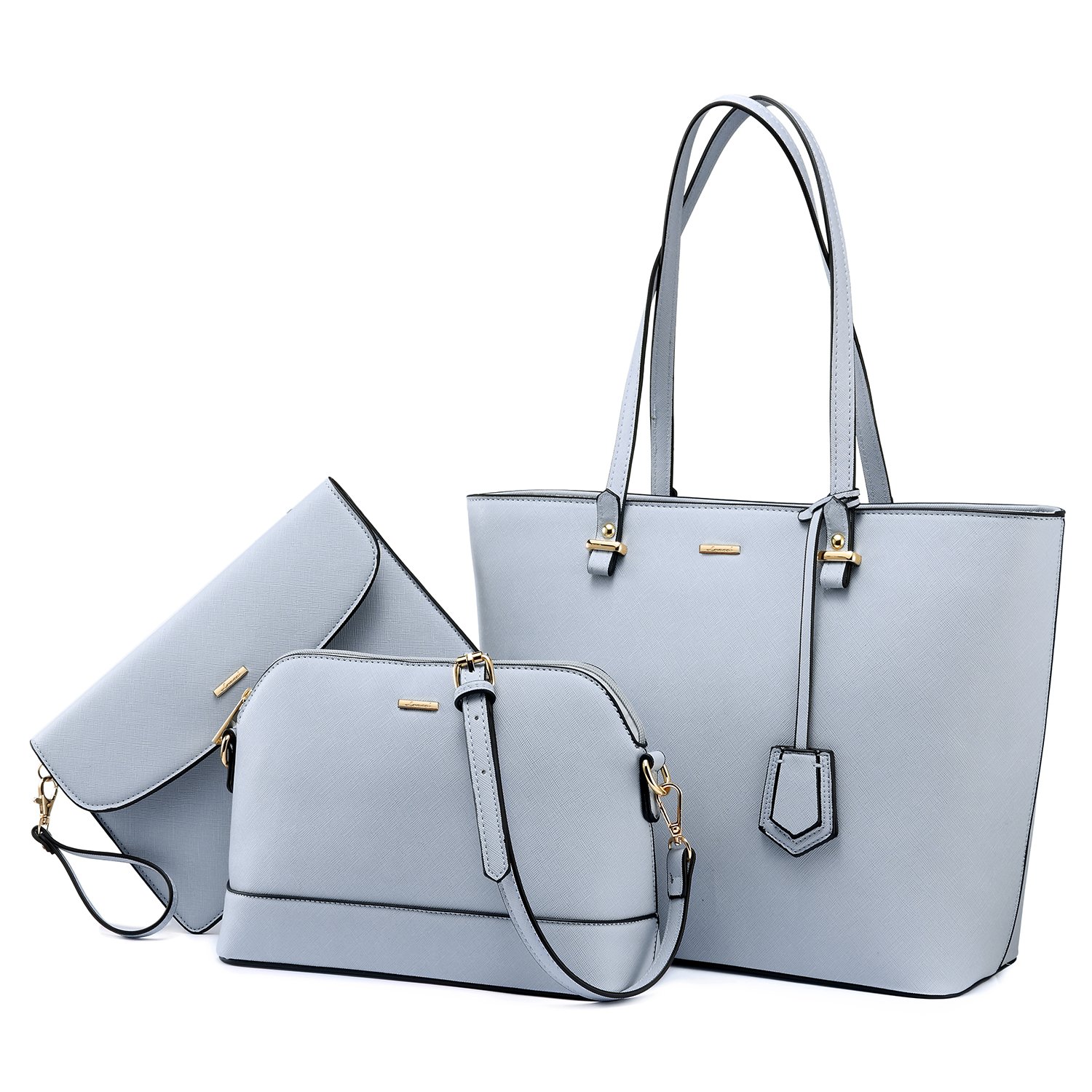 Foto 2 pulgar | Set De 3 Bolsos Lovevook De Piel Sintética Para Mujer - Venta Internacional.