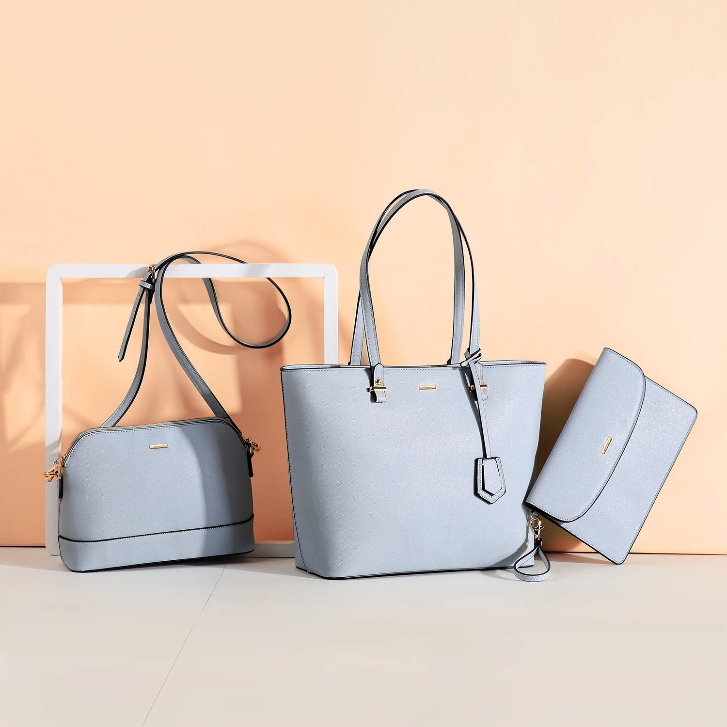 Foto 5 pulgar | Set De 3 Bolsos Lovevook De Piel Sintética Para Mujer - Venta Internacional.