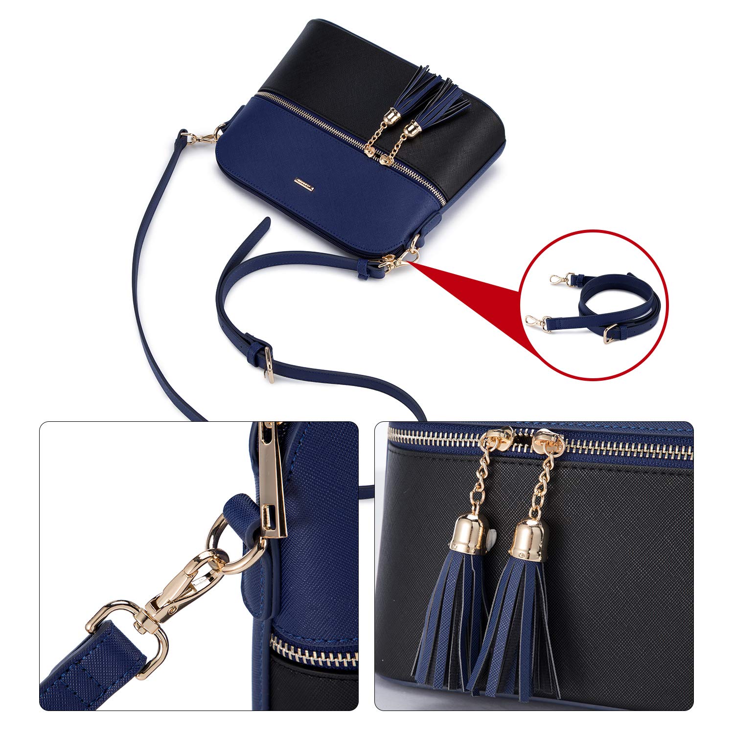 Foto 6 pulgar | Set De 3 Bolsos Lovevook De Piel Sintética Para Mujer - Venta Internacional.