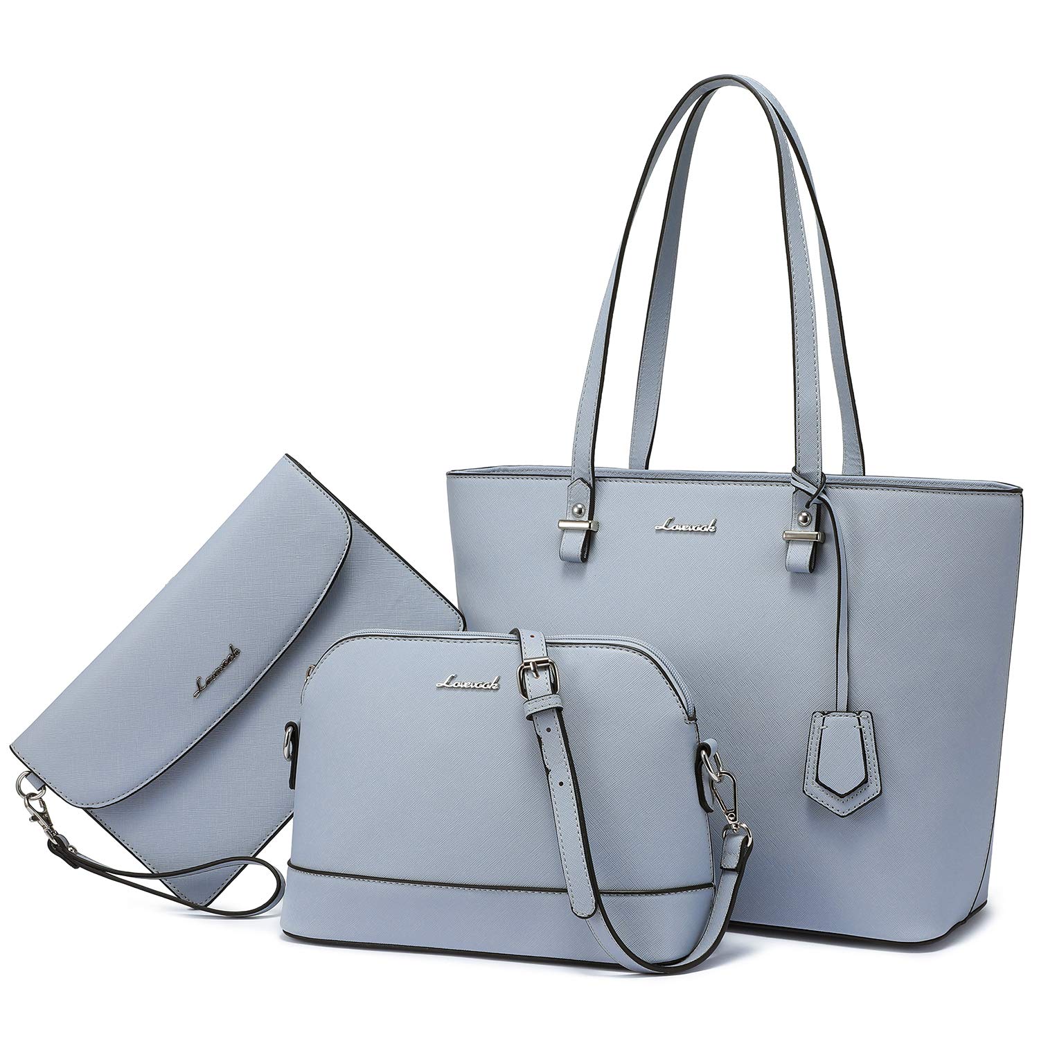 Foto 2 pulgar | Set De 3 Bolsos Lovevook De Piel Sintética Para Mujer - Venta Internacional.