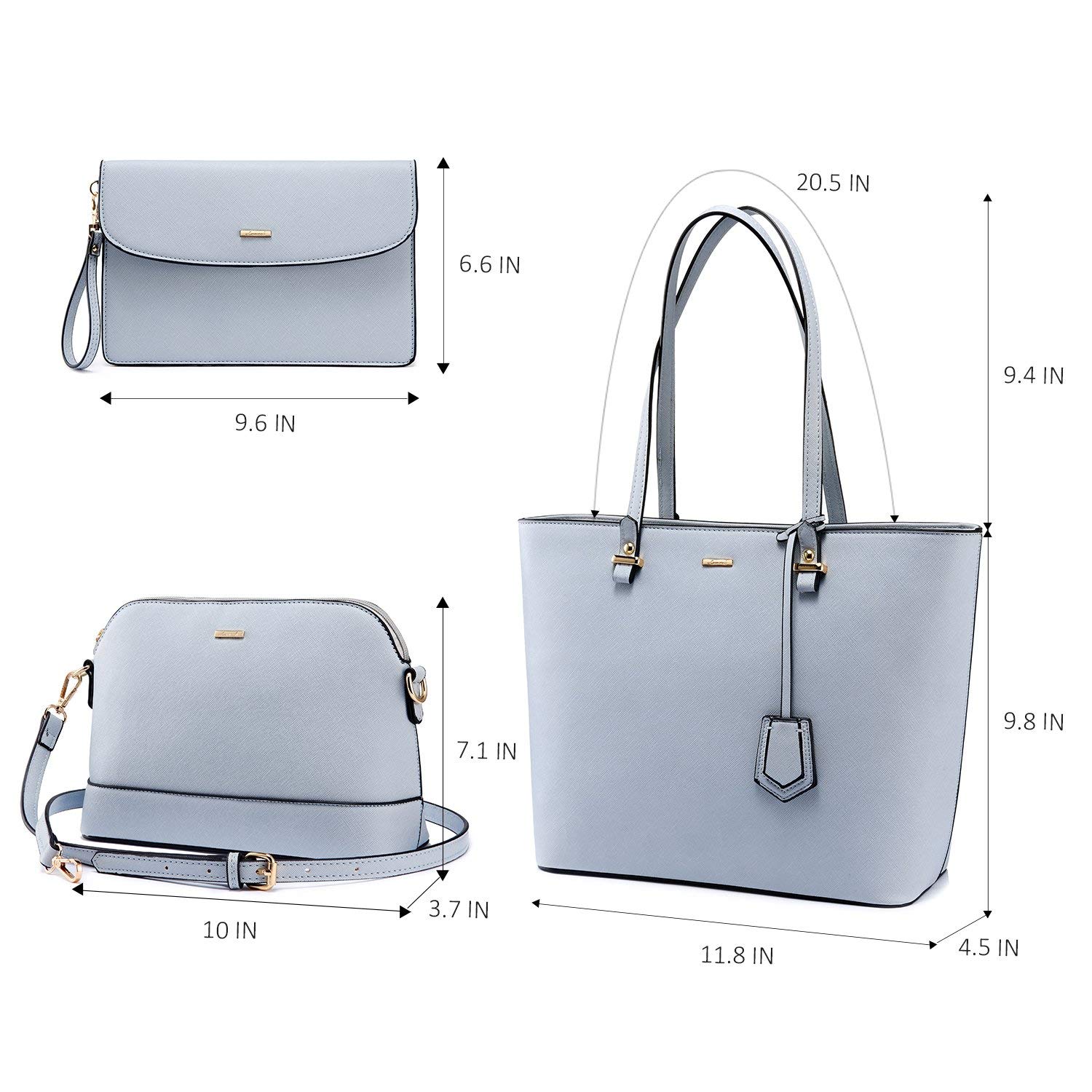 Foto 6 pulgar | Set De 3 Bolsos Lovevook De Piel Sintética Para Mujer - Venta Internacional.