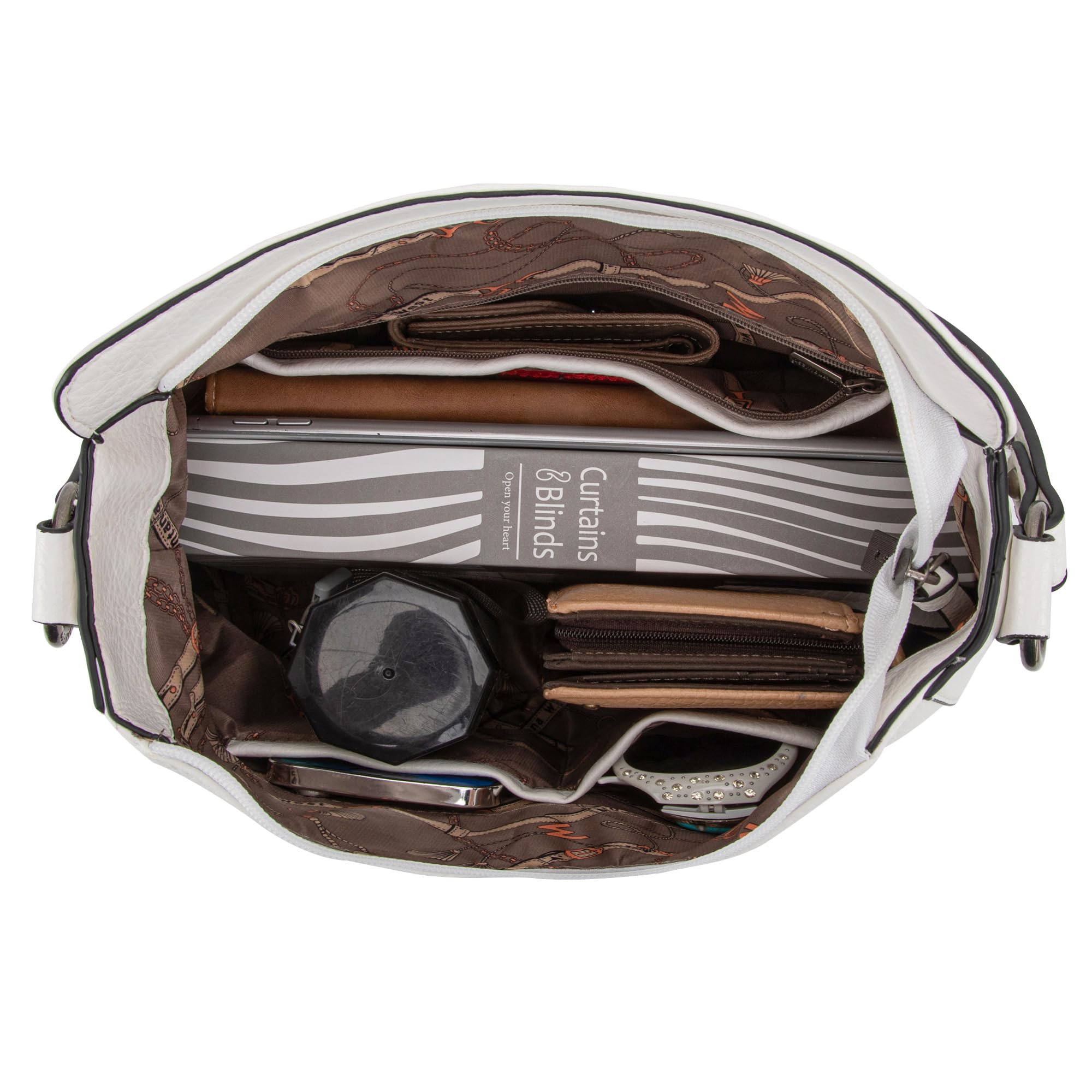 Foto 7 pulgar | Bolso Hobo Montana West Mwc-128-wt Para Mujer De Piel Vegana - Venta Internacional.