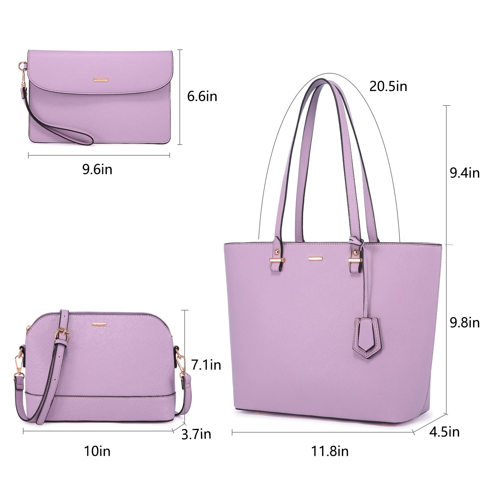Foto 3 pulgar | Bolsos De Hombro Lovevook Fashion Tote, Bolso De Hombro, Juego De 3 Piezas - Venta Internacional.