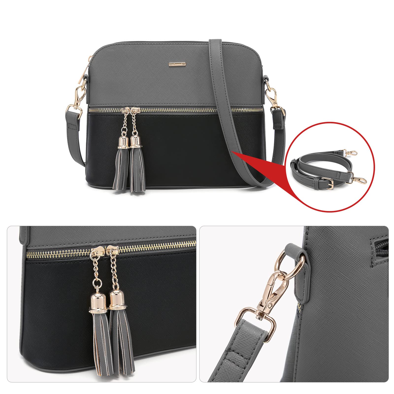 Foto 7 pulgar | Bolso De Hombro Lovevook, Bolso De Hombro Hobo, Juego De 2 Piezas - Venta Internacional.