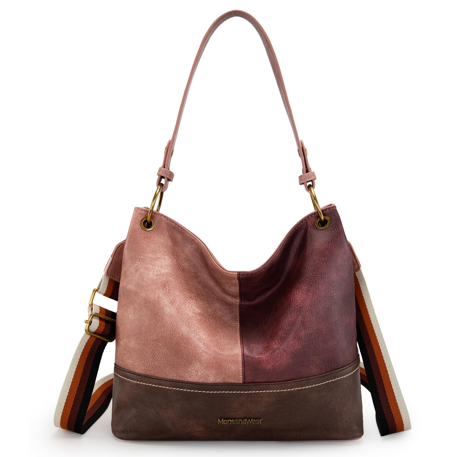 Foto 2 pulgar | Bolso Hobo Montana West Mwc-047fpk De Piel Grande Para Mujer - Venta Internacional.