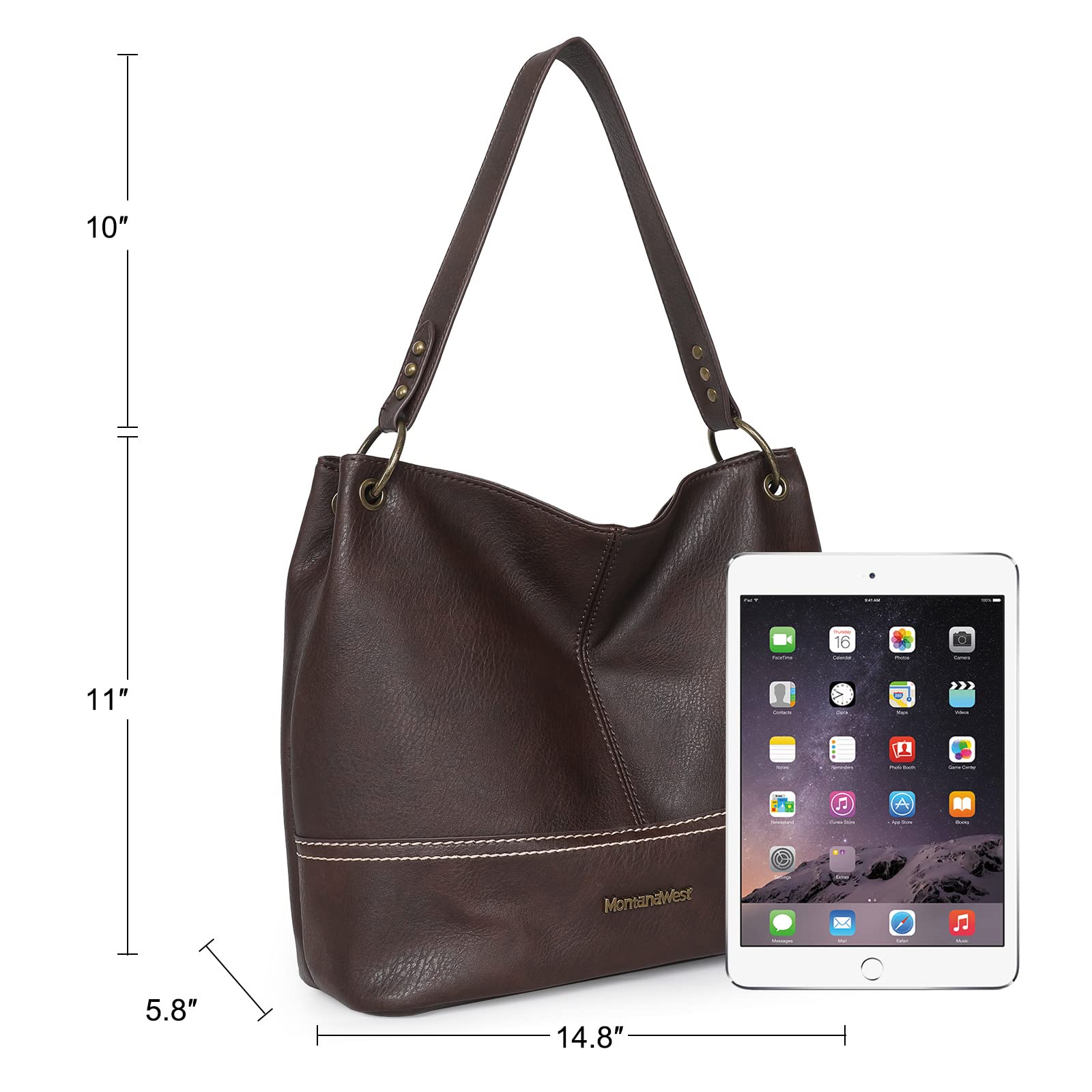 Foto 8 pulgar | Bolso Hobo Montana West Mwc-047cf, Tamaño Grande, De Piel Para Mujer - Venta Internacional.