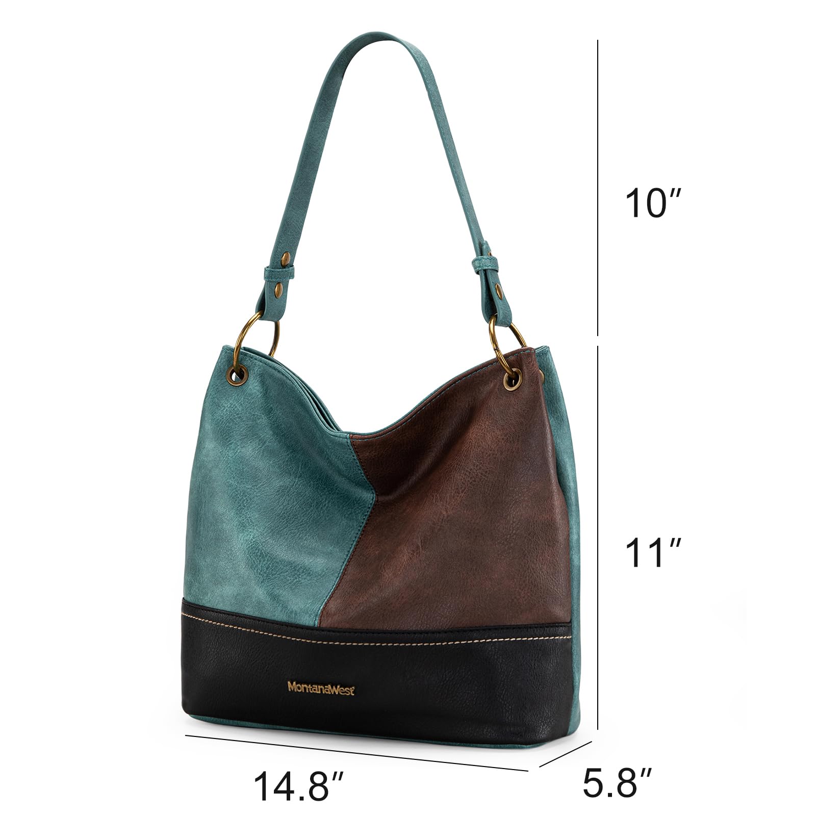 Foto 6 pulgar | Bolso Hobo Montana West De Piel Grande Para Mujer Mwc-047ftq - Venta Internacional.