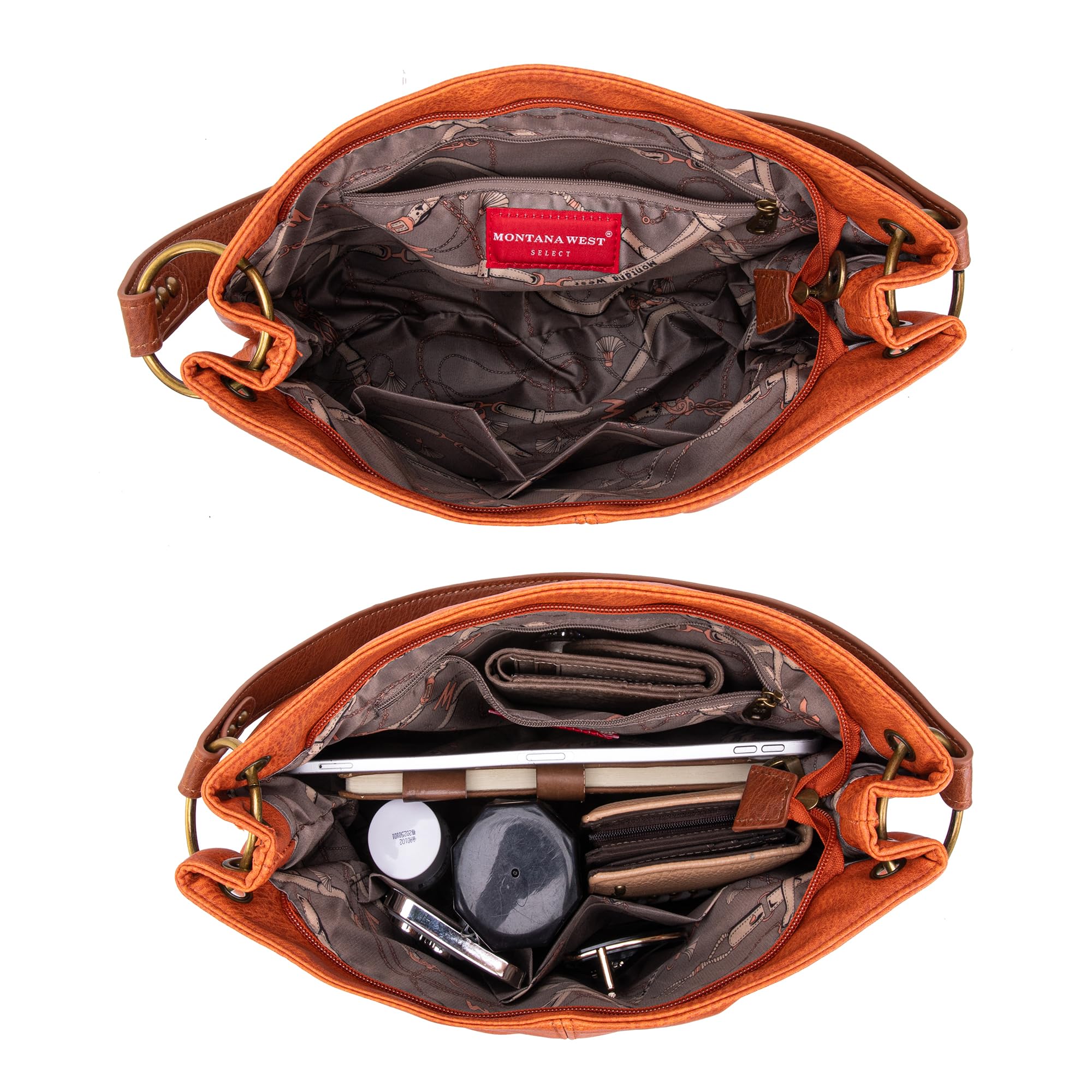 Foto 6 pulgar | Bolso Hobo Montana West Mwc-047or2 De Piel Grande Para Mujer - Venta Internacional.