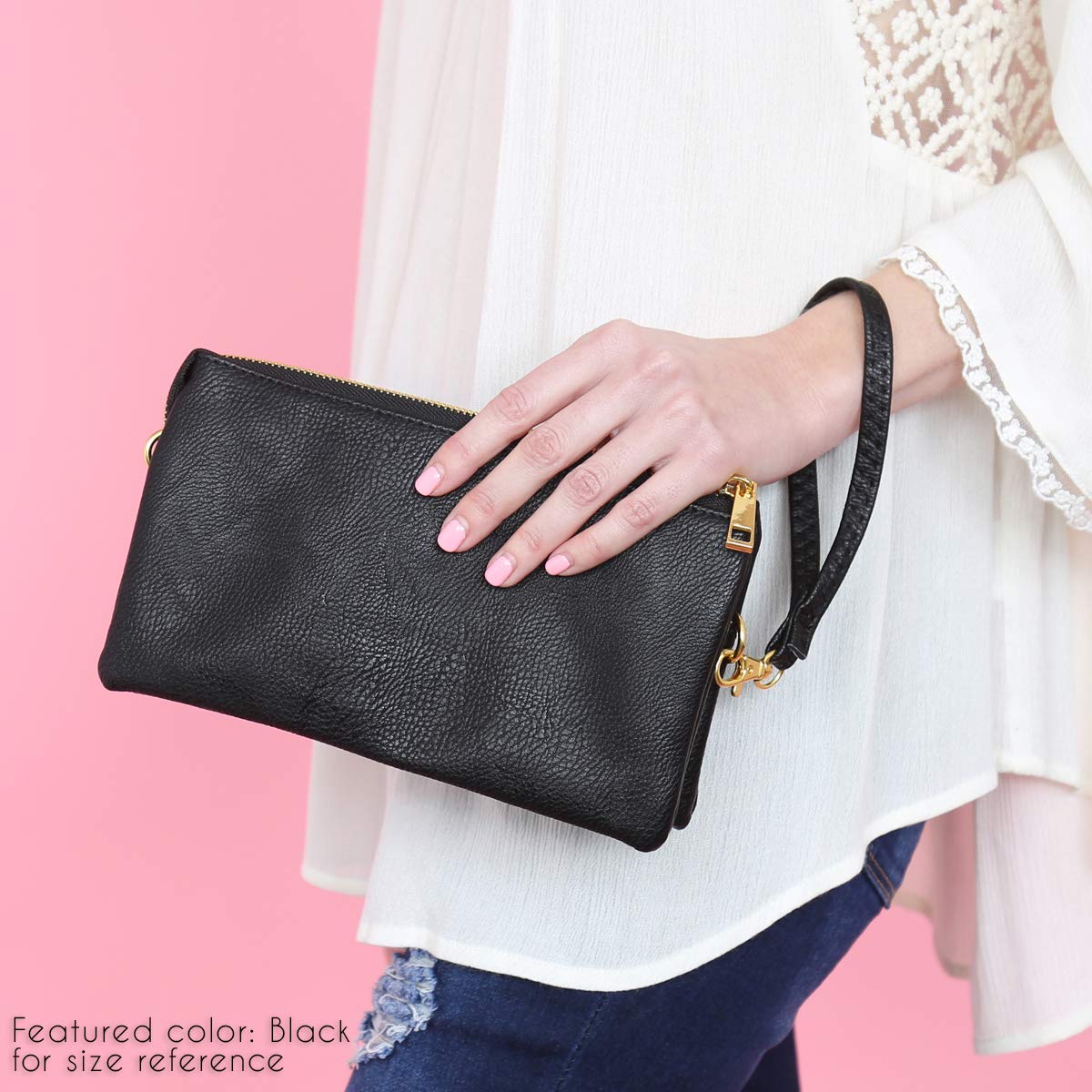 Foto 2 | Monedero Tipo Cartera Riah Fashion, Convertible, De Piel Vegana - Venta Internacional.