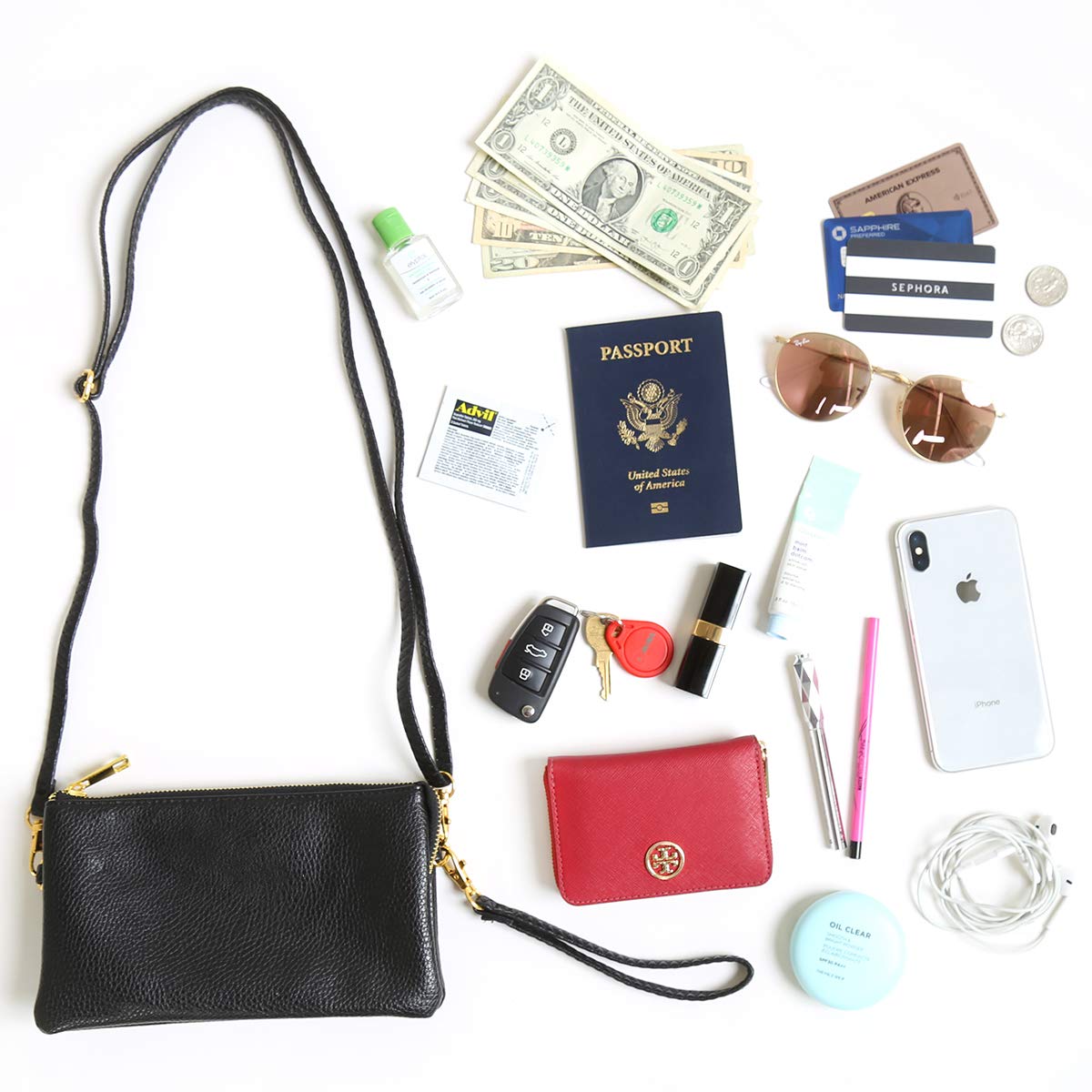 Foto 5 | Monedero Tipo Cartera Riah Fashion, Convertible, De Piel Vegana - Venta Internacional.