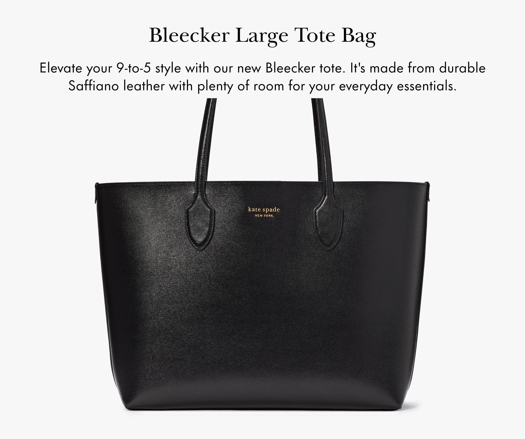 Foto 3 pulgar | Bolso De Mano Kate Spade New York Bleecker Saffiano Negro - Venta Internacional.