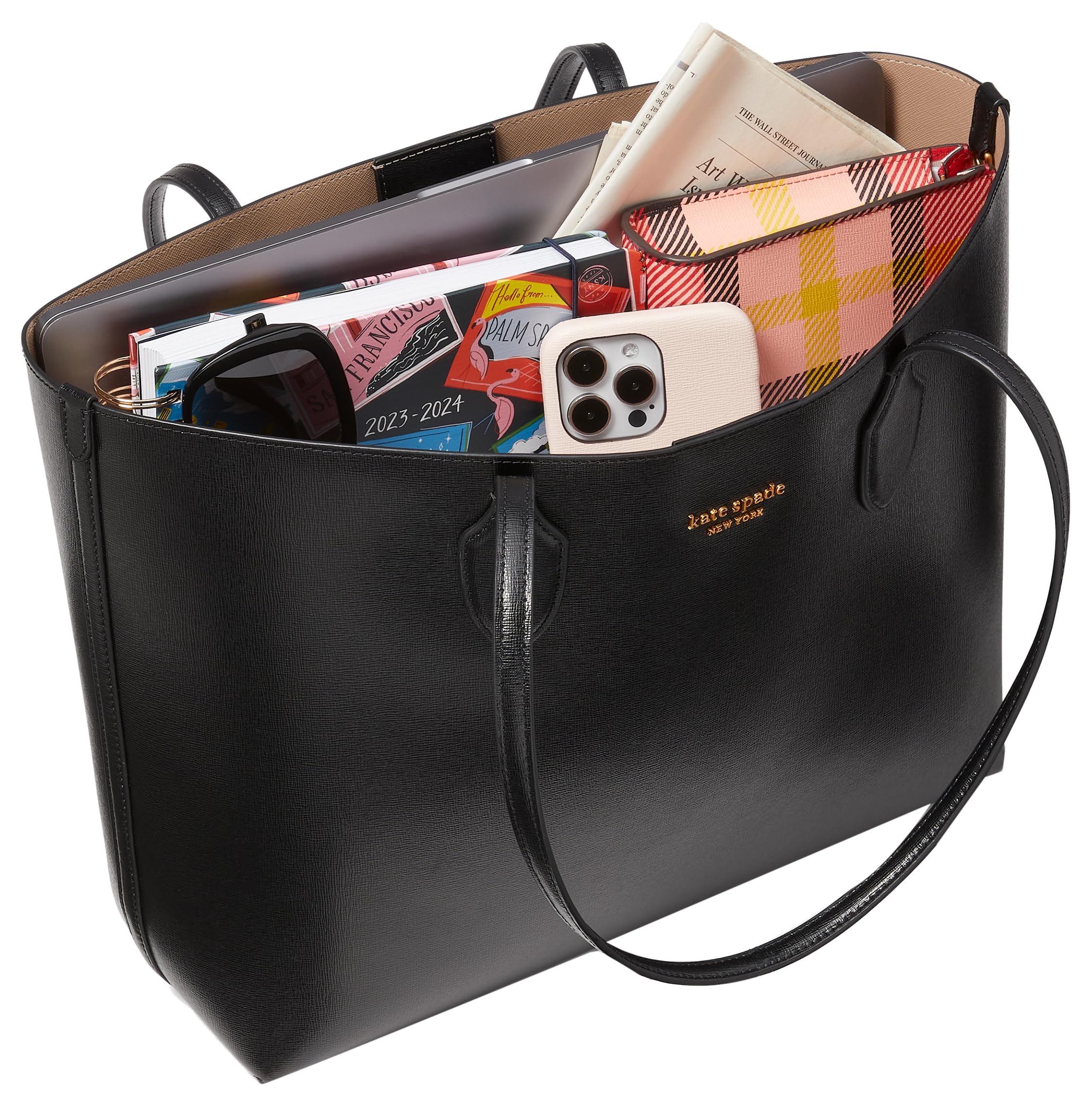 Foto 7 | Bolso De Mano Kate Spade New York Bleecker Saffiano Negro - Venta Internacional.