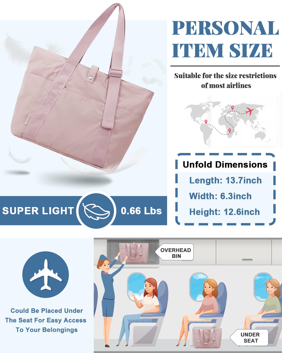 Foto 4 pulgar | Bolso De Hombro Etronik Para Mujer, Plegable Para Trabajo Y Enfermera - Venta Internacional.