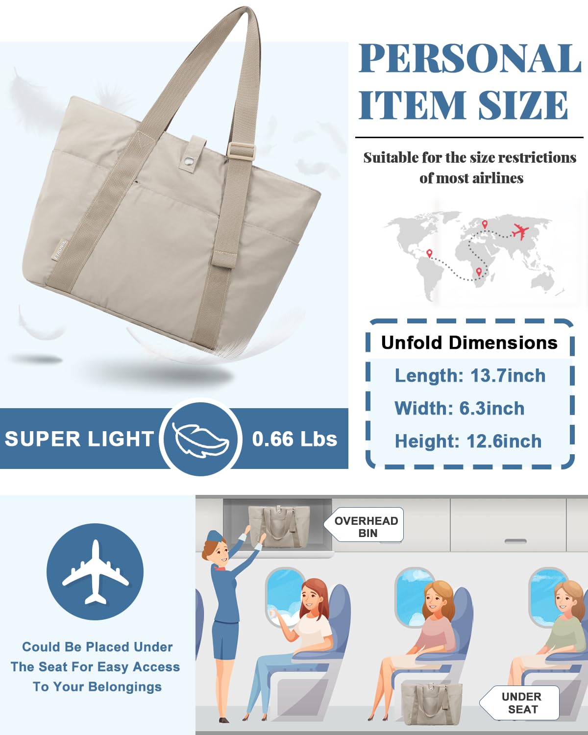 Foto 4 pulgar | Bolsa Etronik Para Mujer Plegable Para Trabajo, Viajes, Gimnasio, Escuela - Venta Internacional.