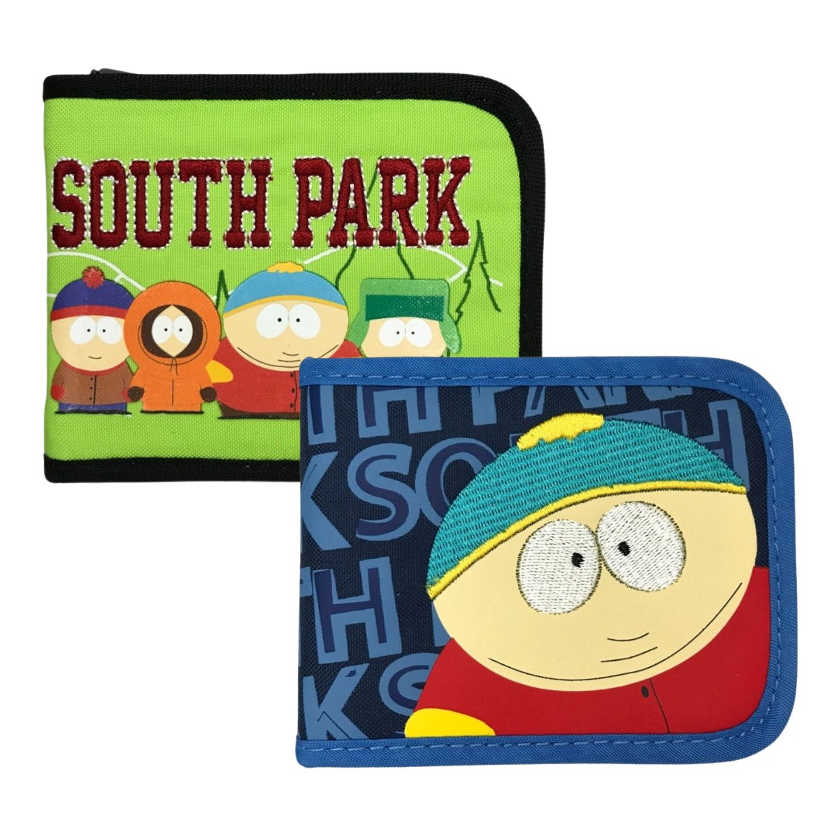 Cartera Caricaturas De 2 Piezas South Park Color Azul