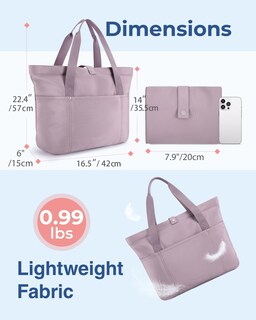 Foto 2 | Bolsa Bagsmart Para Mujer Plegable Con Cremallera, Capacidad De 20 Litros - Venta Internacional.