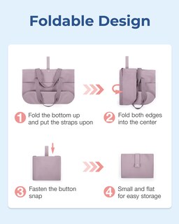 Foto 4 | Bolsa Bagsmart Para Mujer Plegable Con Cremallera, Capacidad De 20 Litros - Venta Internacional.