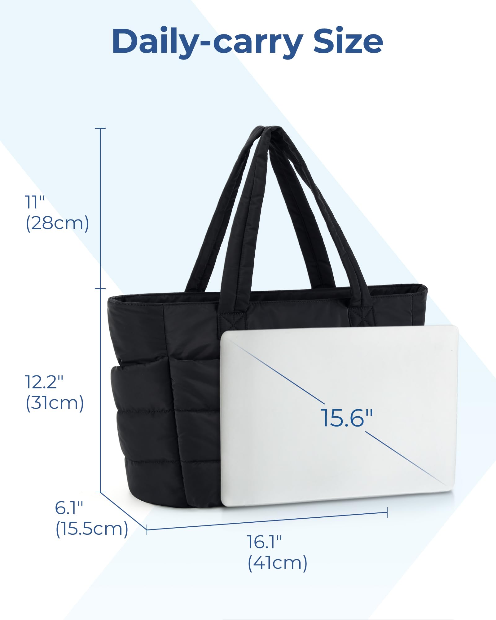 Foto 4 pulgar | Bolsa Bagsmart, Ligera Y Acolchada, Con Compartimentos, Color Azul Marino - Venta Internacional.