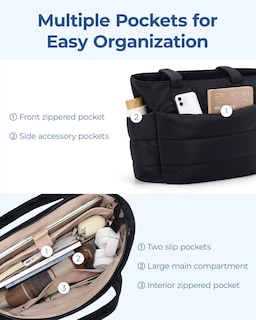 Foto 4 | Bolsa Bagsmart, Ligera Y Acolchada, Con Compartimentos, Color Azul Marino - Venta Internacional.