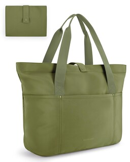 Foto 1 | Bolsa Bagsmart Para Mujer Plegable Con Cremallera De 20 Litros (verde Militar) - Venta Internacional.