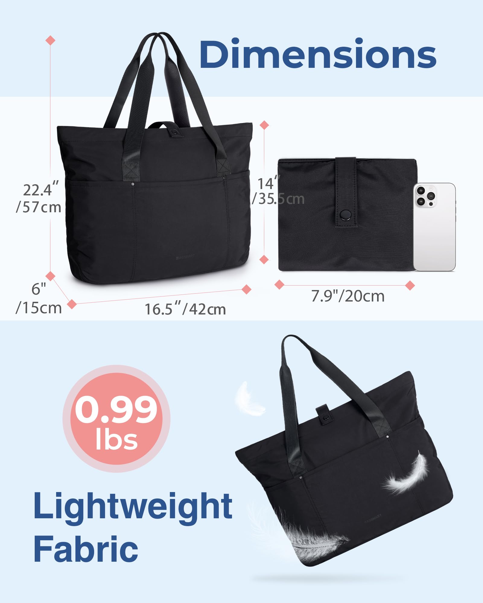 Foto 4 pulgar | Bolsa Bagsmart Para Mujer Plegable Con Cremallera De 20 Litros (verde Militar) - Venta Internacional.