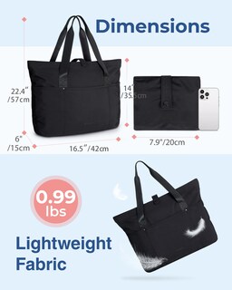Foto 3 | Bolsa Bagsmart Para Mujer Plegable Con Cremallera De 20 Litros (verde Militar) - Venta Internacional.