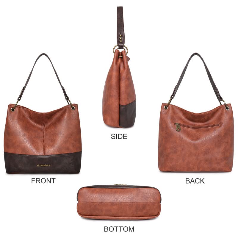 Foto 4 pulgar | Bolso Montana West Mwc-047br De Piel Vegana Bicolor - Venta Internacional.