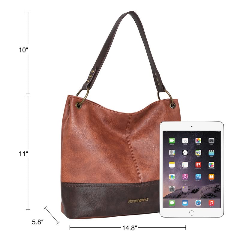 Foto 6 pulgar | Bolso Montana West Mwc-047br De Piel Vegana Bicolor - Venta Internacional.