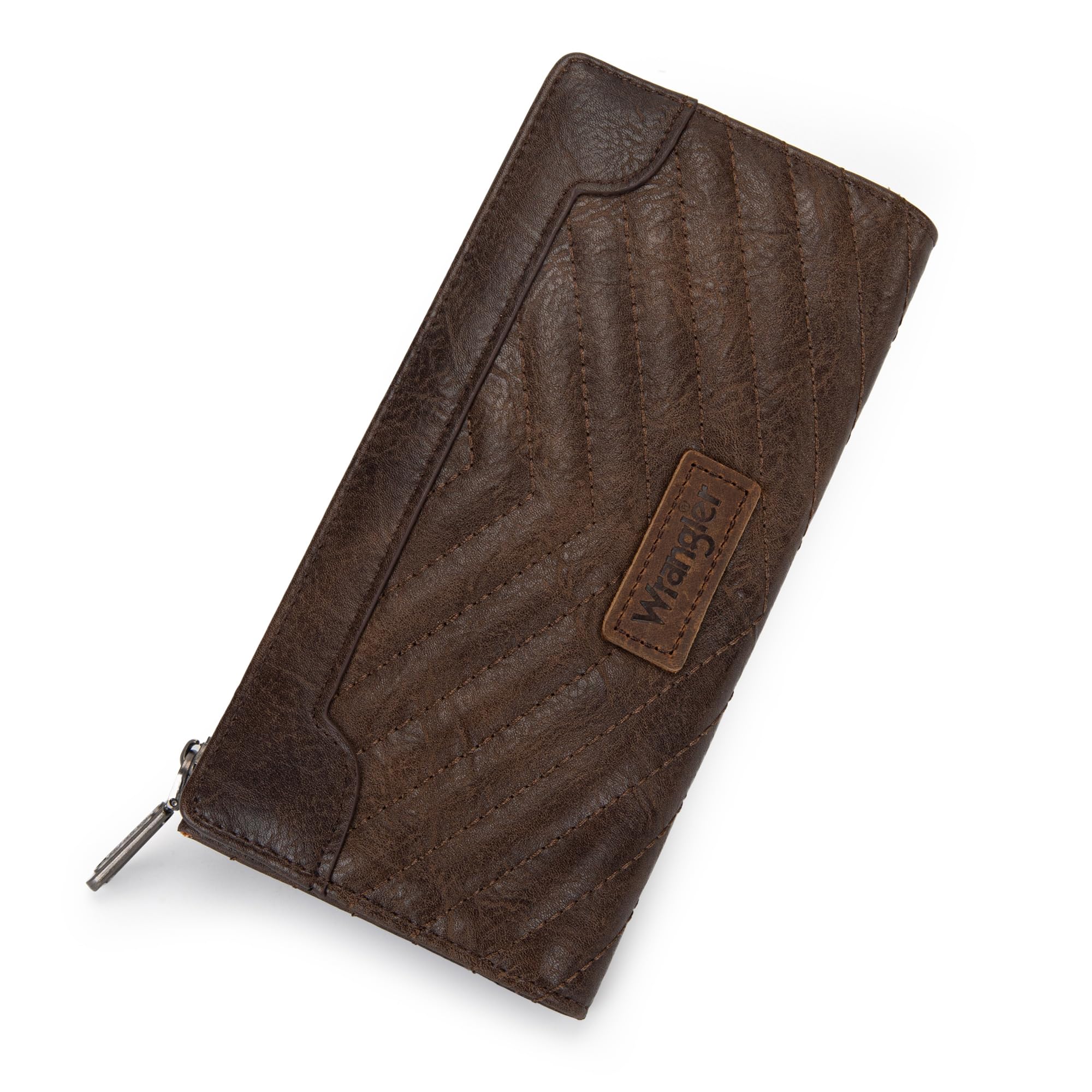 Foto 6 pulgar | Cartera Wrangler Minimalist Para Mujer, Piel Vegana, Color Café - Venta Internacional.
