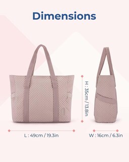 Foto 6 | Bolsa Bagsmart Grande Para Mujer Con Hebilla Para Esterilla De Yoga, Color Rosa - Venta Internacional.