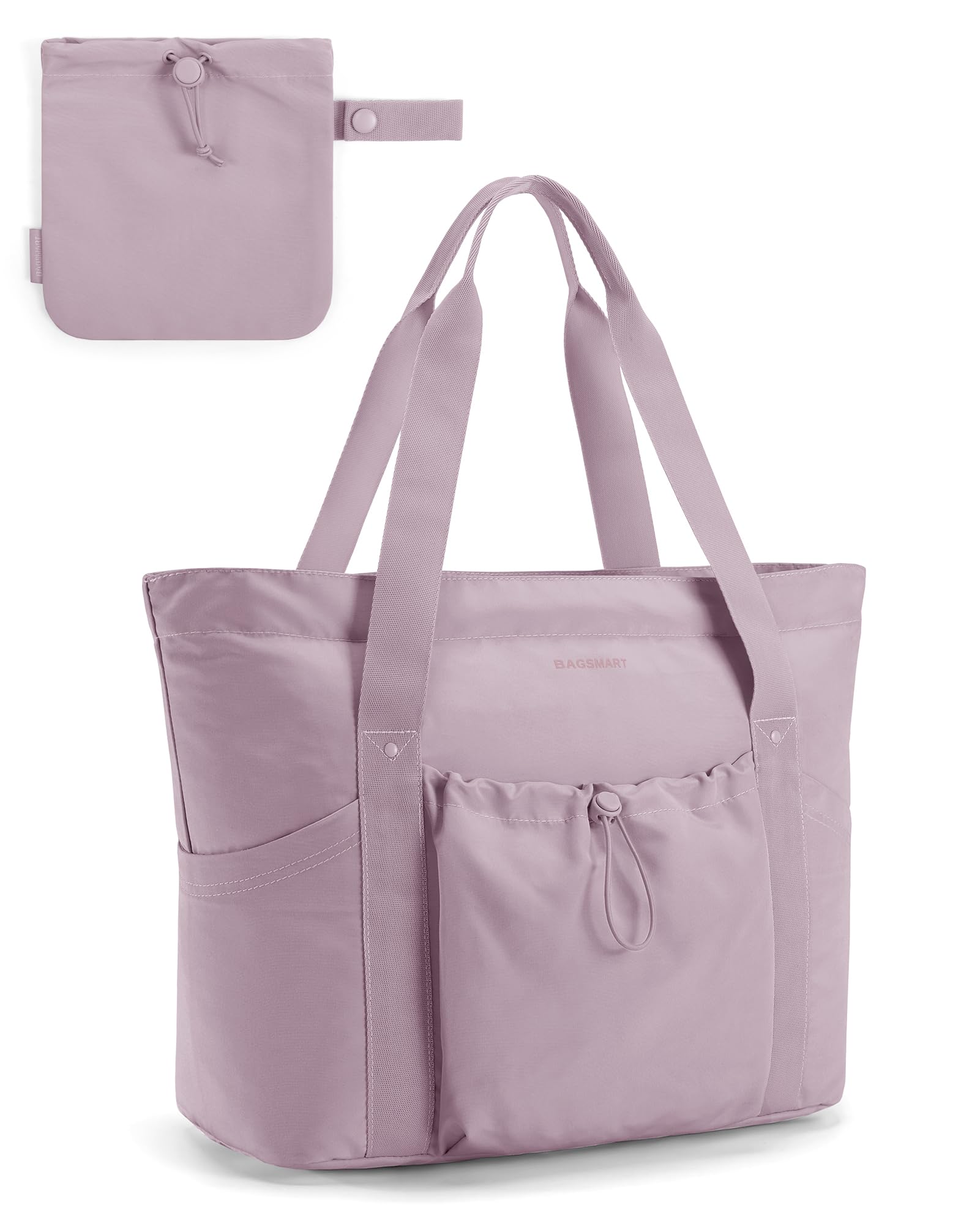 Foto 2 pulgar | Bolsa De Mano Bagsmart Para Mujer Plegable Con Bolsa De Almacenamiento, Color Morado - Venta Internacional.