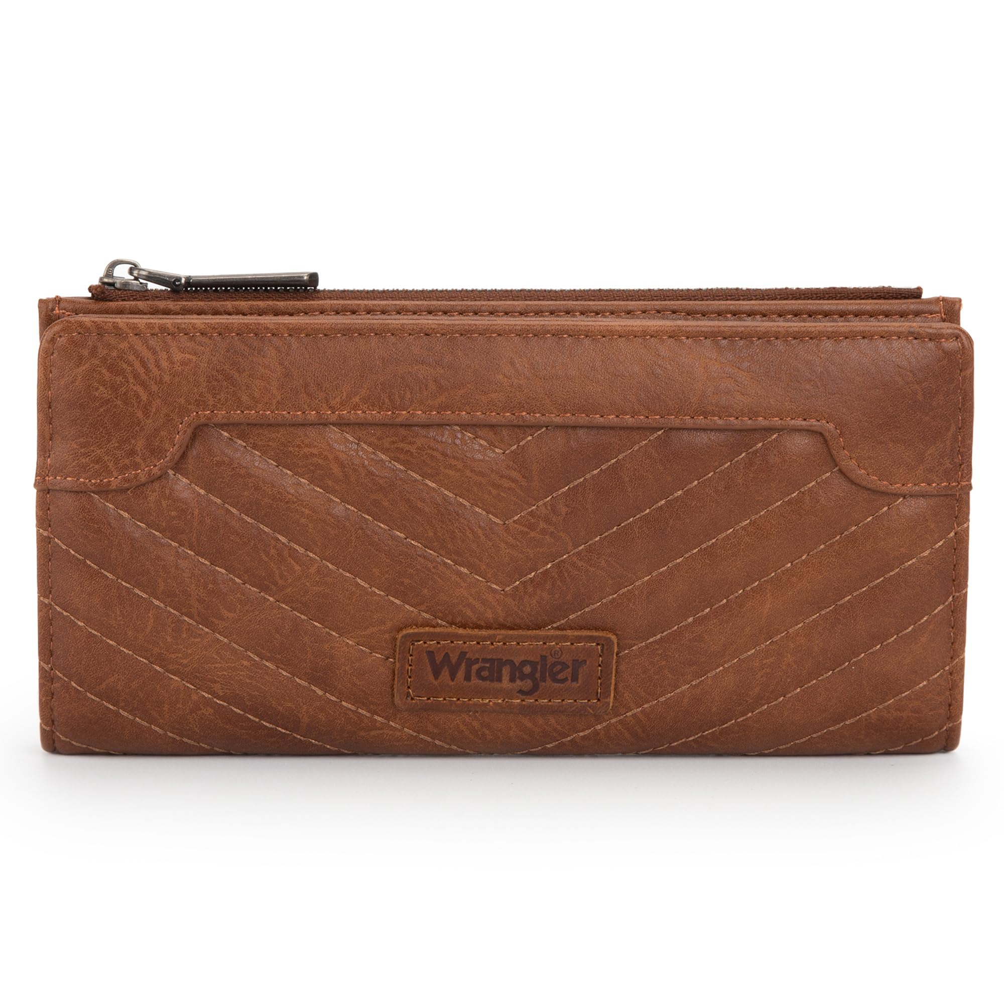 Foto 2 pulgar | Cartera Wrangler Minimalist Para Mujer De Piel Vegana, Color Marrón - Venta Internacional.
