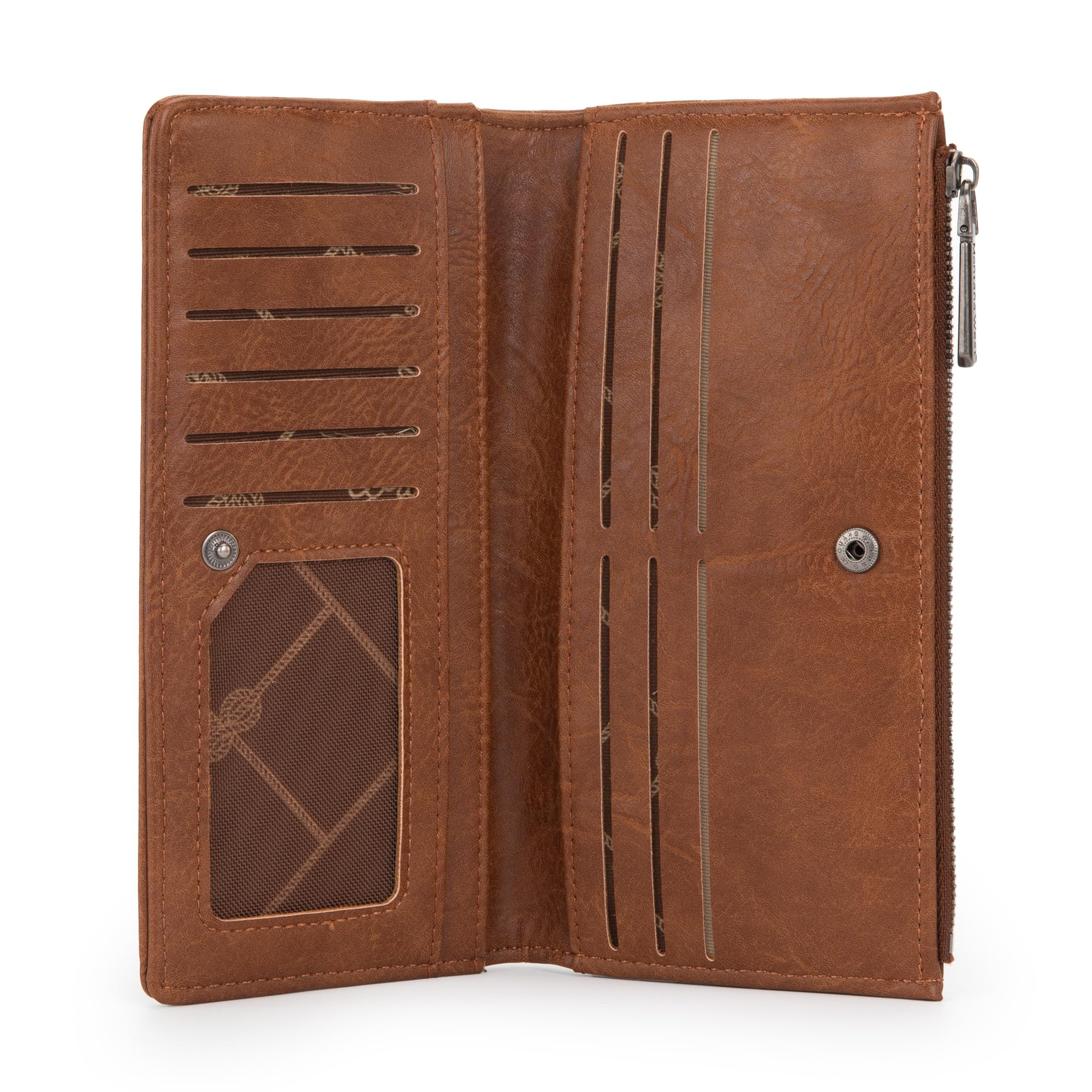 Foto 5 pulgar | Cartera Wrangler Minimalist Para Mujer De Piel Vegana, Color Marrón - Venta Internacional.