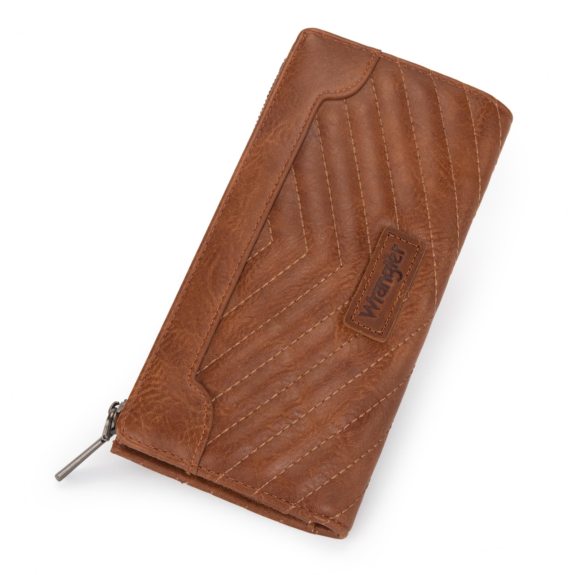 Foto 6 pulgar | Cartera Wrangler Minimalist Para Mujer De Piel Vegana, Color Marrón - Venta Internacional.