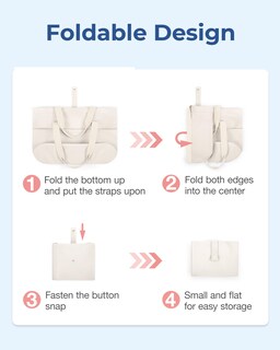 Foto 2 | Bolsa Bagsmart Para Mujer Plegable Con Cremallera, Capacidad De 20 Litros - Venta Internacional.