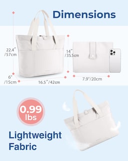 Foto 3 | Bolsa Bagsmart Para Mujer Plegable Con Cremallera, Capacidad De 20 Litros - Venta Internacional.