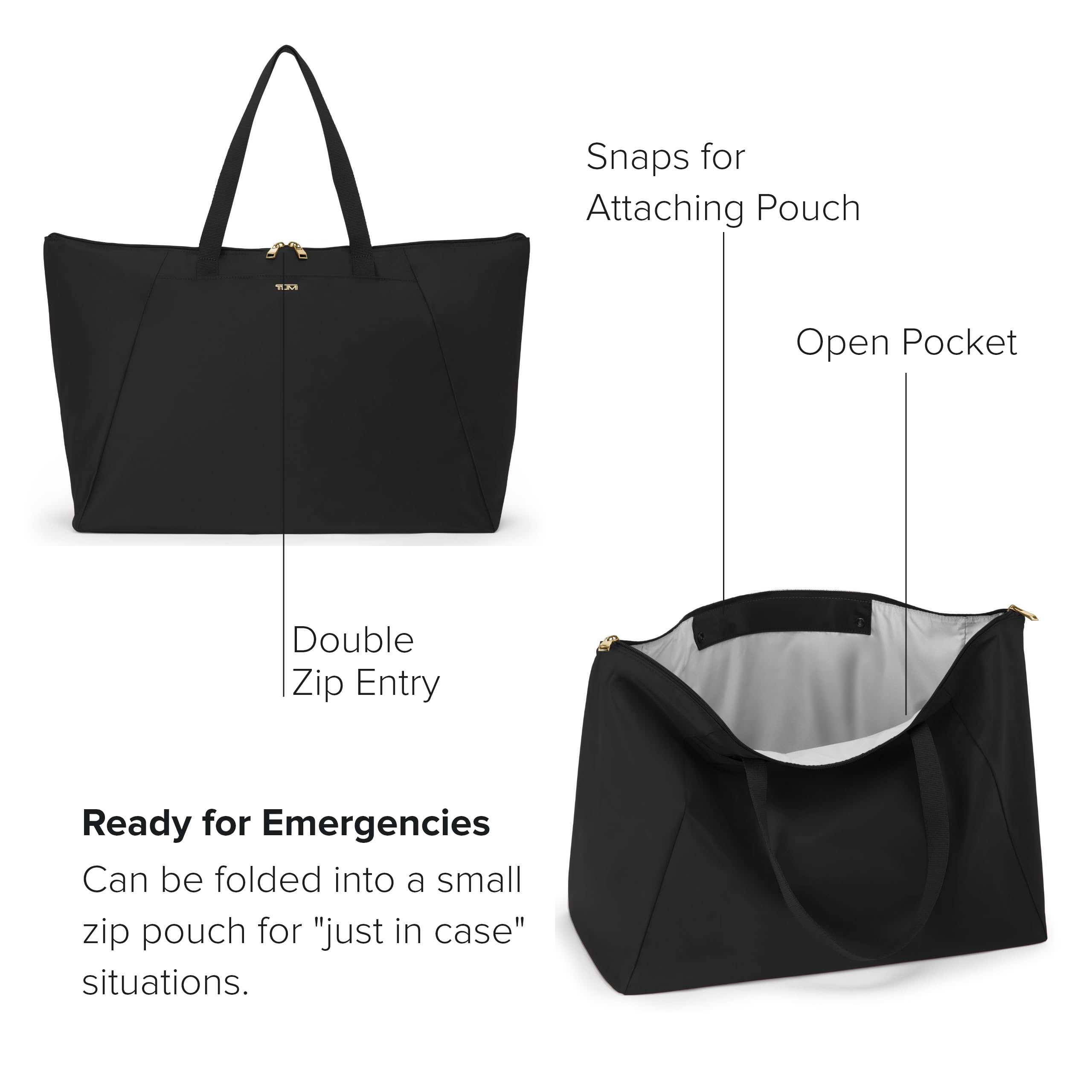 Foto 3 | Bolsa Tumi Just In Case, Plegable Para Viajes, Resistente Al Agua - Venta Internacional.