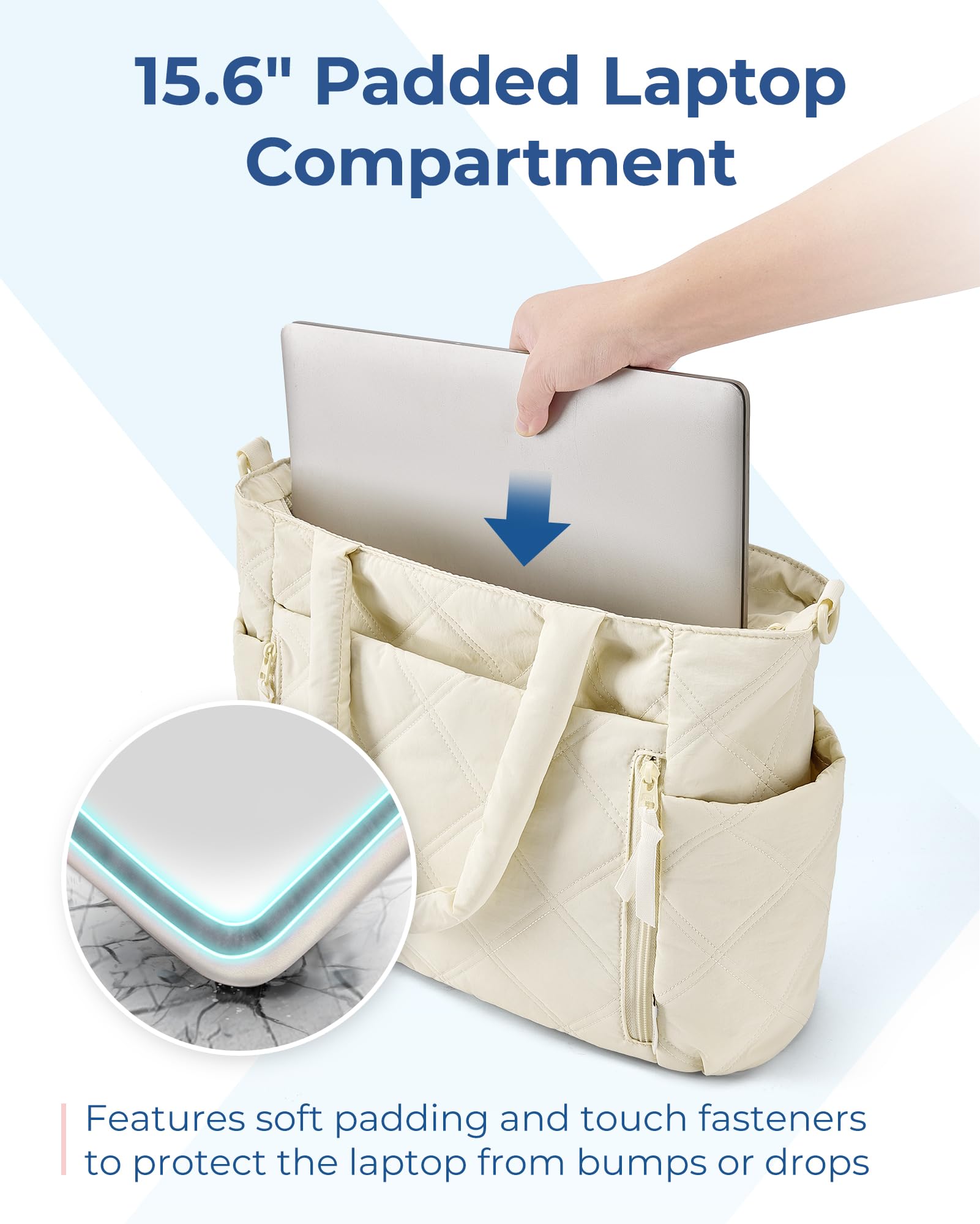 Foto 5 pulgar | Bolsa Acolchada Bagsmart Para Mujer Con Capacidad De 21 Litros - Venta Internacional.