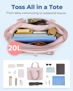 Foto 4 | Bolsa Bagsmart Para Mujer Plegable Con Cremallera, Capacidad De 20 Litros - Venta Internacional.