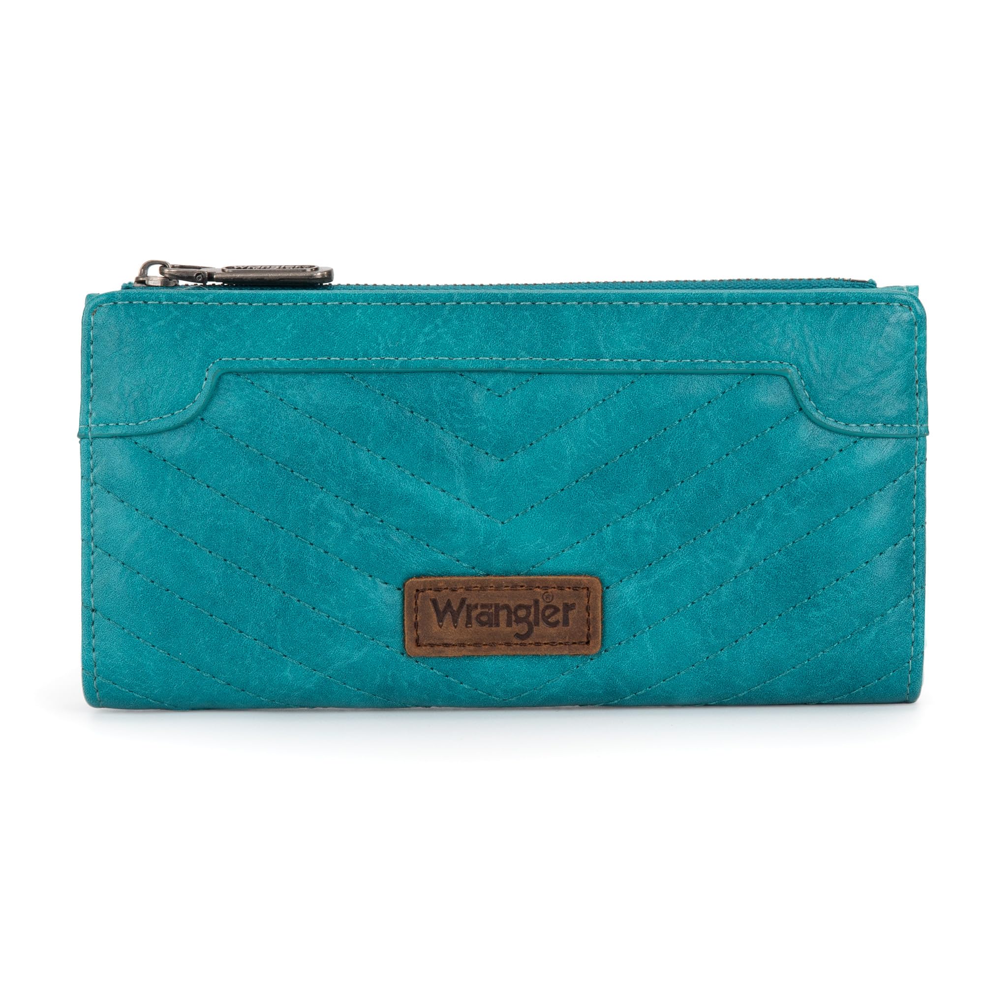 Cartera Wrangler Minimalist para Mujer de Piel Vegana Turquesa - Venta Internacional