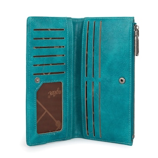 Foto 6 | Cartera Wrangler Minimalist para Mujer de Piel Vegana Turquesa - Venta Internacional