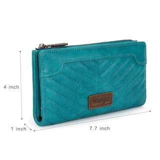Foto 7 | Cartera Wrangler Minimalist para Mujer de Piel Vegana Turquesa - Venta Internacional