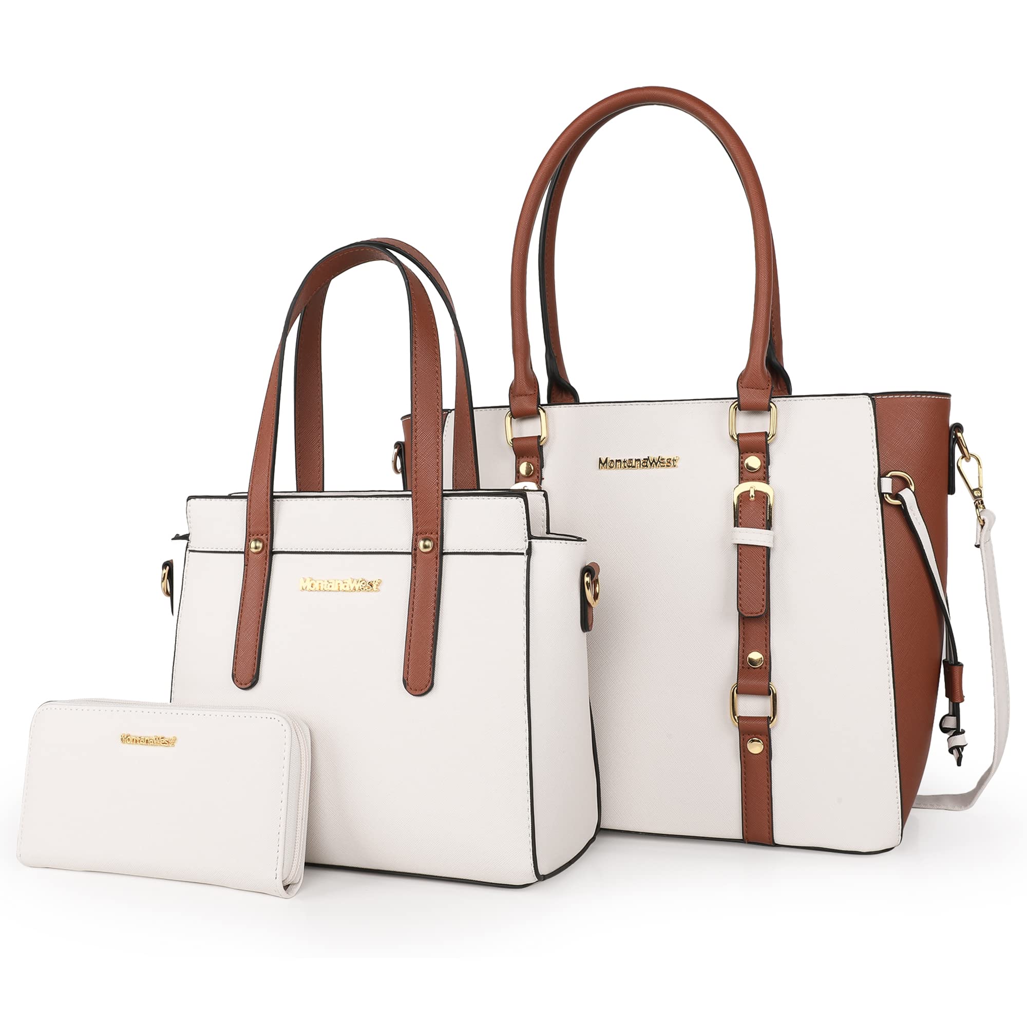 Set de Bolsa Montana West de Piel para Mujer 3 Piezas - Venta Internacional