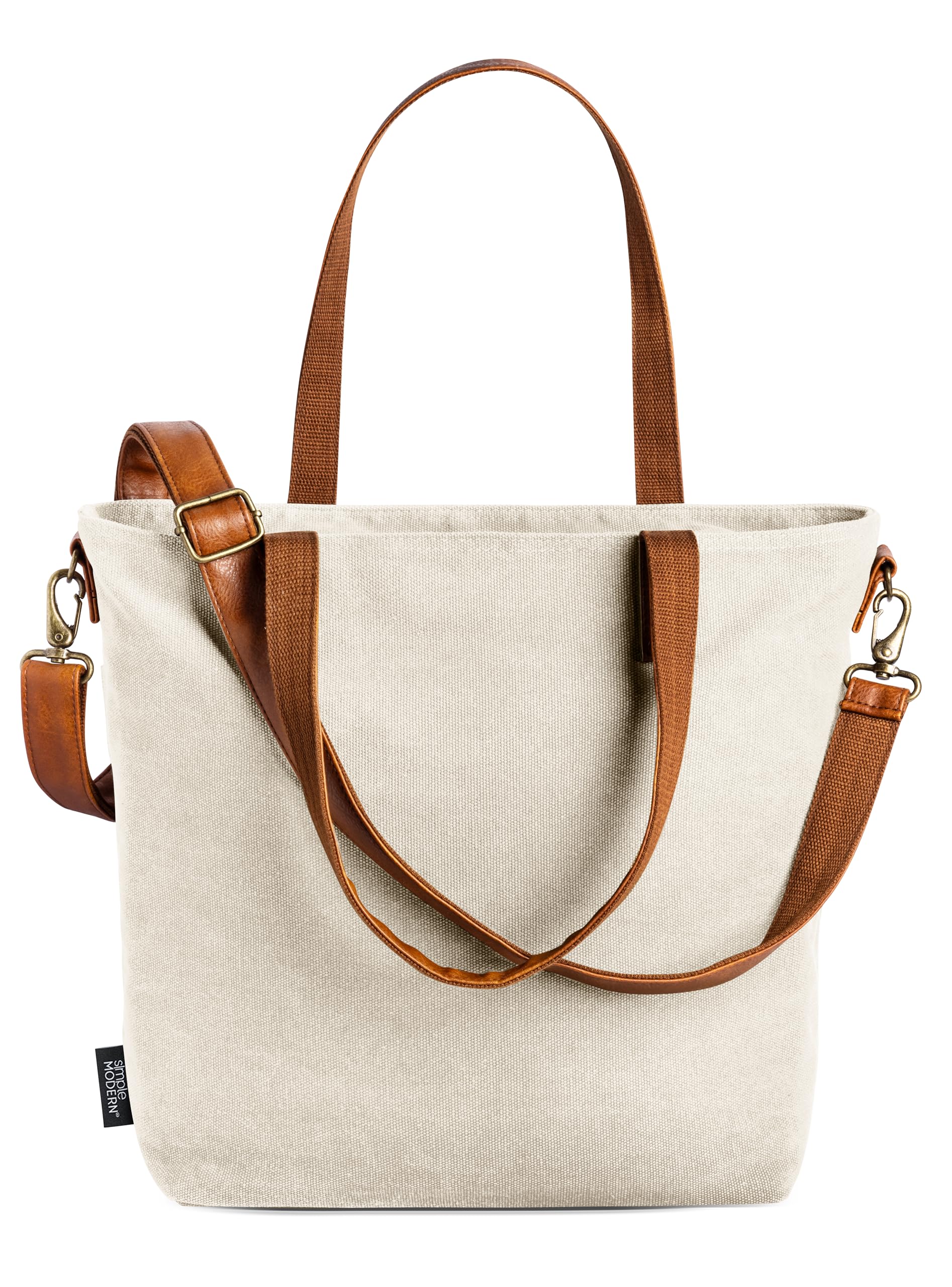 Mochila Simple Modern Almond Birch, Tamaño Mediano - Venta Internacional.